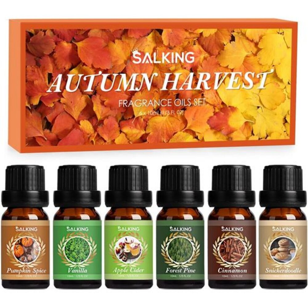 SALKING Autumn Fragrance Oils,‎ Premium Fall Essential Oils for Diffuser,